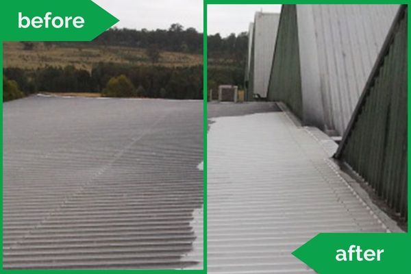 Roof Top Pressure Cleaning Before Vs After